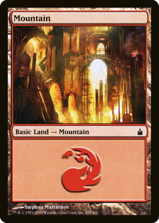 Mountain (RAV-299) [Ravnica: City of Guilds] Foil MTG Single Wizards of the Coast