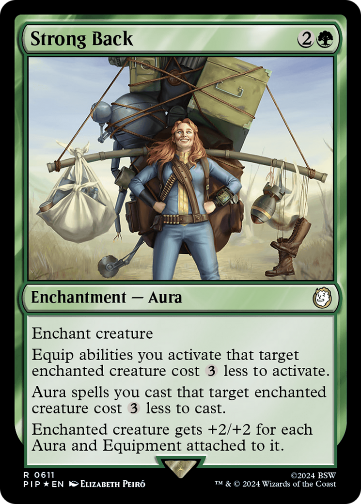 Strong Back (Surge Foil) (PIP-611) [Fallout] Foil MTG Single Wizards of the Coast