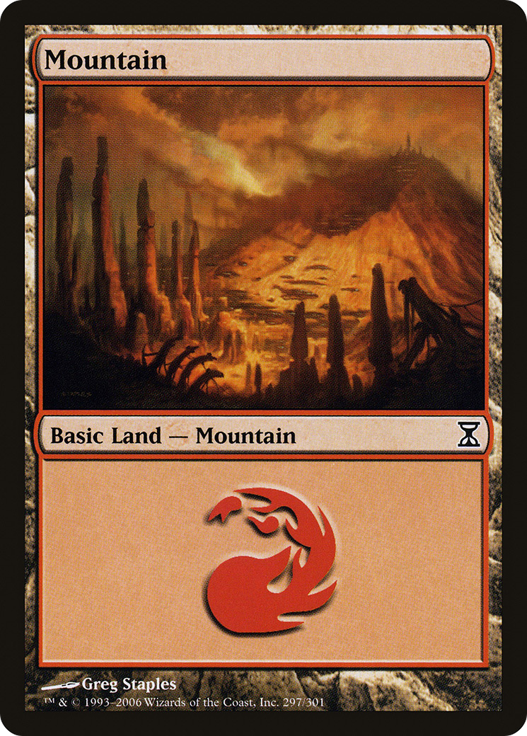 Mountain (TSP-297) [Time Spiral] MTG Single Wizards of the Coast