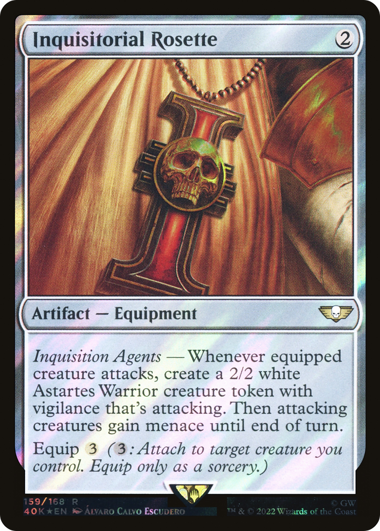 Inquisitorial Rosette (40K-159★) [Warhammer 40,000 Commander] Foil MTG Single Wizards of the Coast