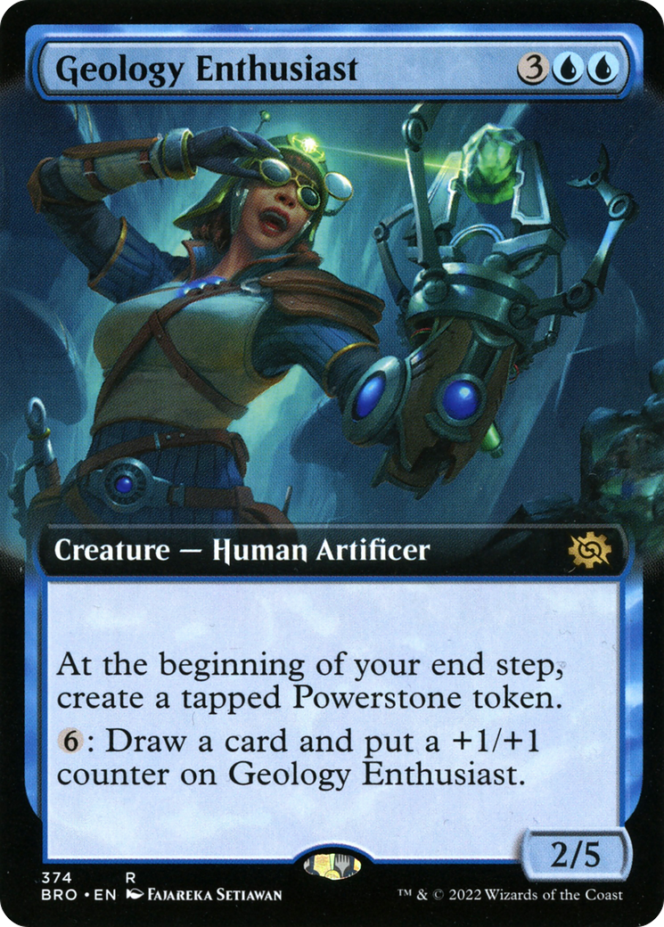 Geology Enthusiast (BRO-374) [The Brothers' War] (Extended Art) Foil MTG Single Wizards of the Coast