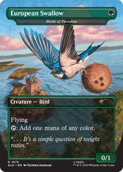 African Swallow - Birds of Paradise (SLD-1675) [Secret Lair] Drop (Borderless) Foil MTG Single Wizards of the Coast