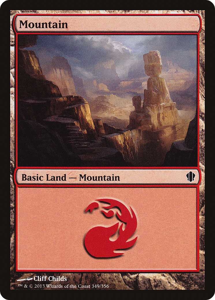 Mountain (C13-349) [Commander 2013] MTG Single Wizards of the Coast