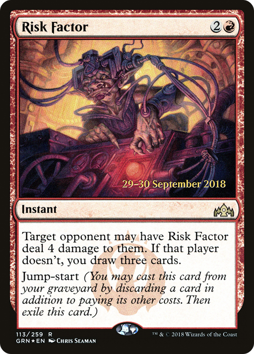 Risk Factor (PRE-113) [Guilds of Ravnica Promos] Foil MTG Single Wizards of the Coast