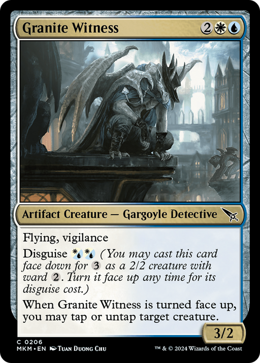 Granite Witness (MKM-206) [Murders at Karlov Manor] MTG Single Murders at Karlov Manor