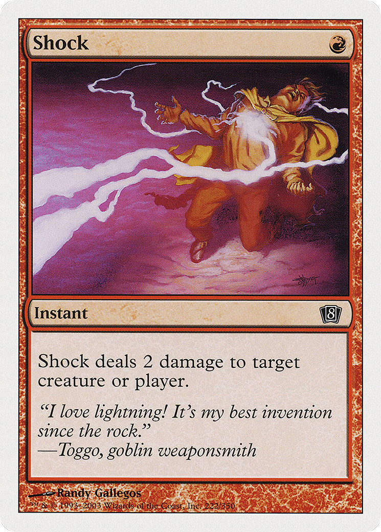 Shock (8ED-222) [8th Edition] Foil MTG Single Wizards of the Coast
