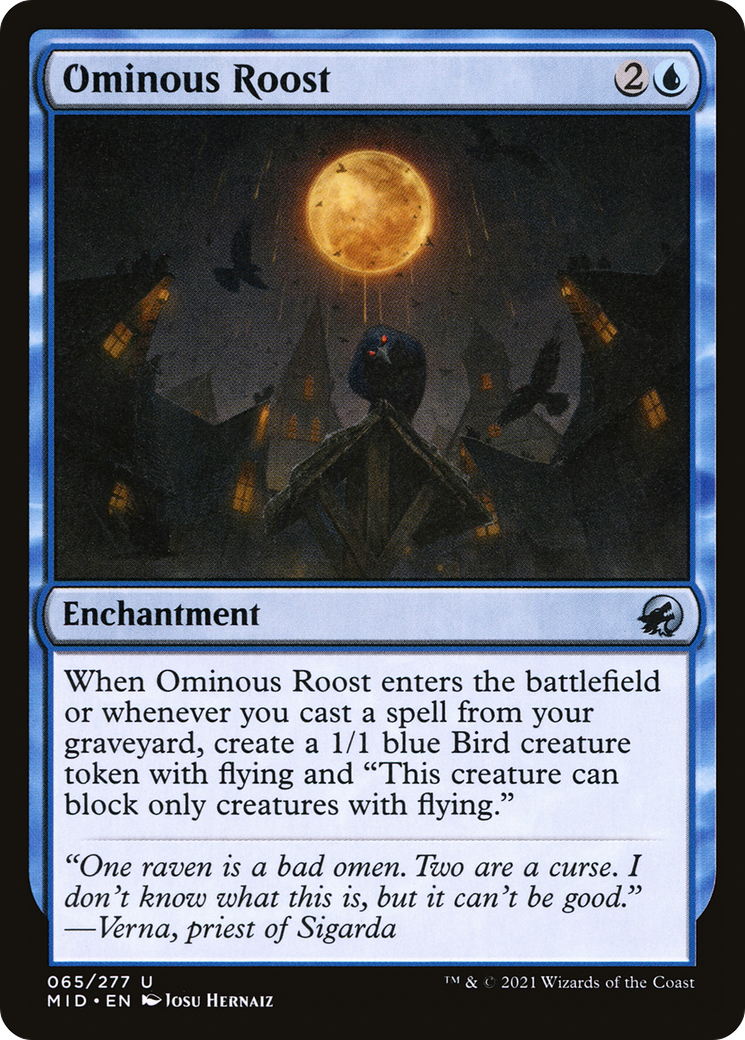 Ominous Roost (MID-065) [Innistrad: Midnight Hunt] MTG Single Wizards of the Coast
