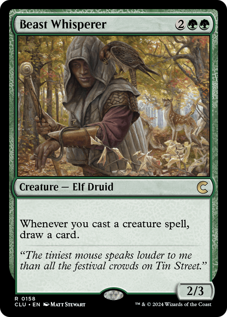 Beast Whisperer (CLU-158) [Ravnica: Clue Edition] MTG Single Wizards of the Coast