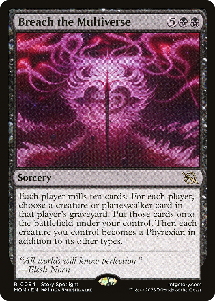 Breach the Multiverse (MOM-094) [March of the Machine] Foil MTG Single Wizards of the Coast