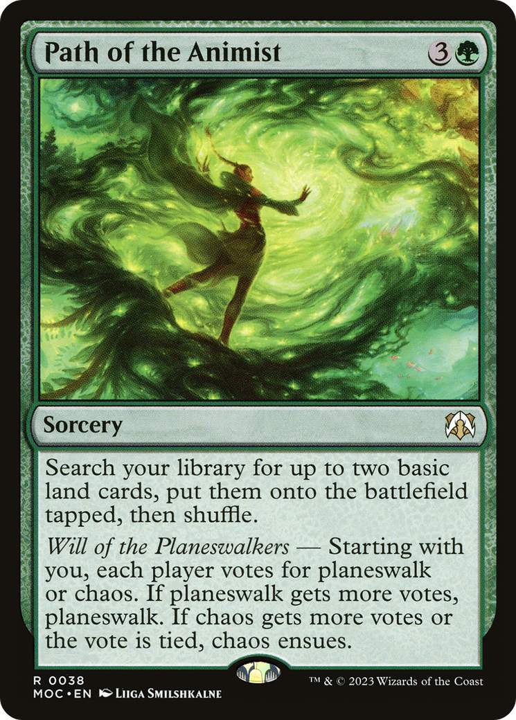 Path of the Animist (MOC-038) [March of the Machine Commander] MTG Single Wizards of the Coast