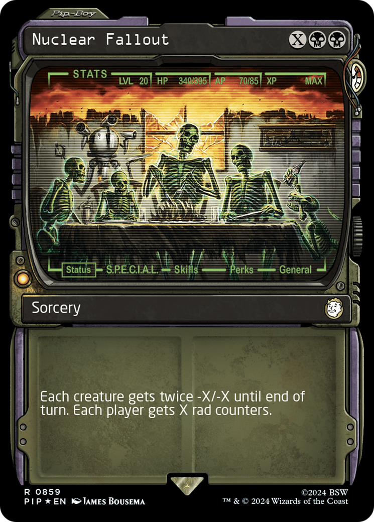 Nuclear Fallout (Surge Foil) (PIP-859) [Fallout] (Showcase) Foil MTG Single Wizards of the Coast