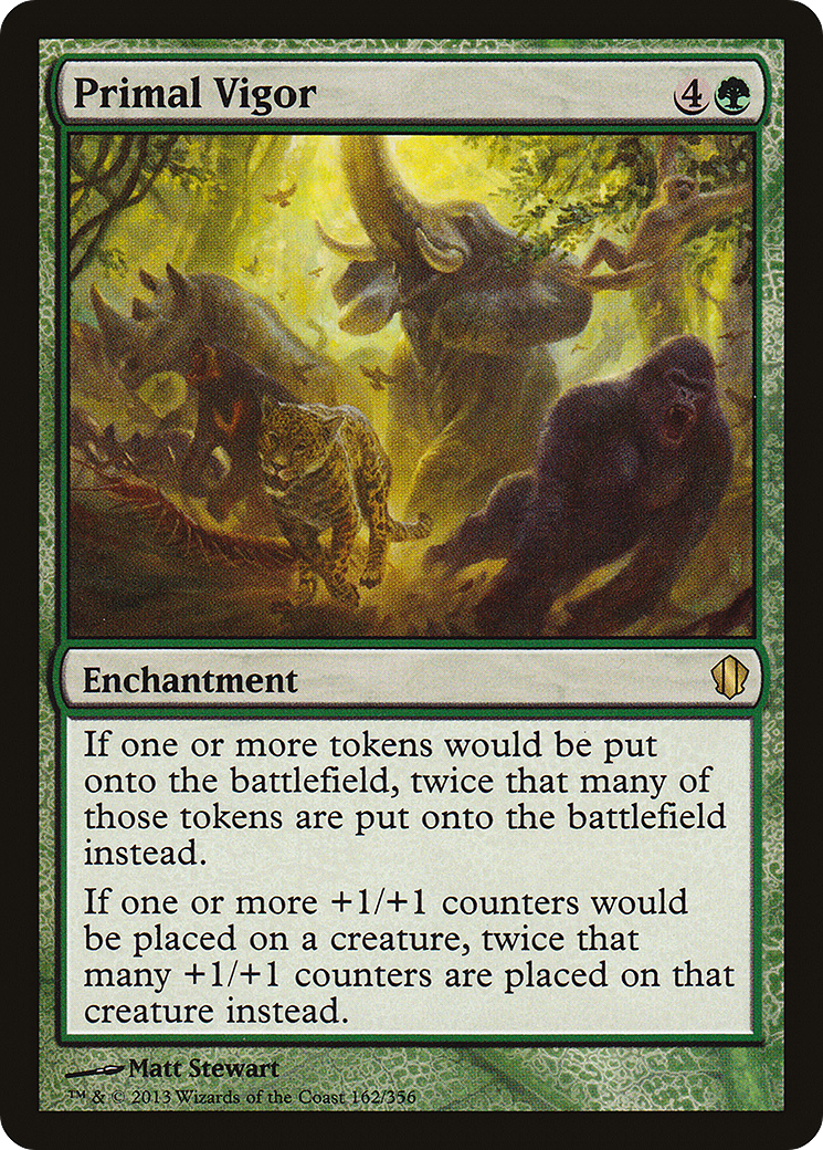 Primal Vigor (C13-162) [Commander 2013] MTG Single Wizards of the Coast