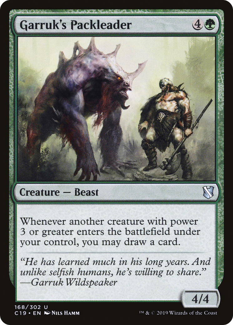 Garruk's Packleader (C19-168) [Commander 2019] MTG Single Wizards of the Coast