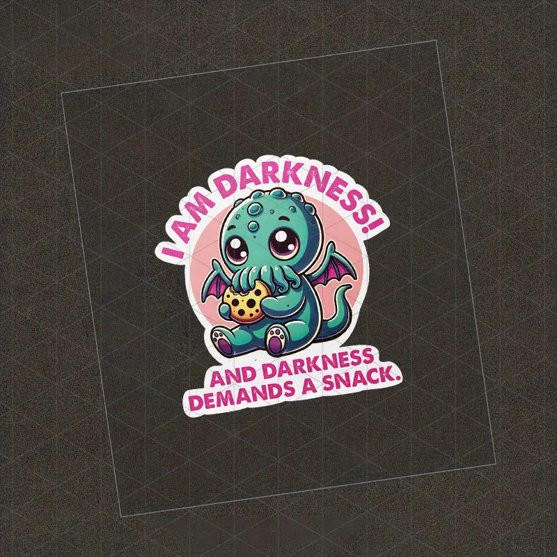 Cthulhu 'I Am The Dark' Vinyl Sticker Stickers, Pins & Patches Taps Imports