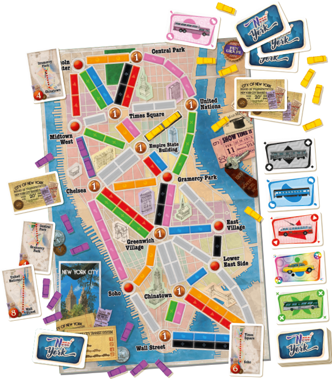 Ticket To Ride: Express - New York Board Games Days of Wonder