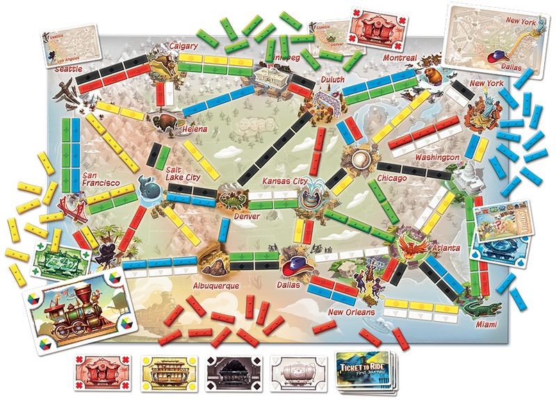 Ticket To Ride: First Journey Board Games Days of Wonder