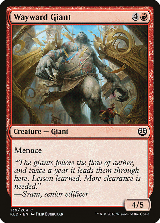 Wayward Giant (KLD-139) [Kaladesh] MTG Single Wizards of the Coast