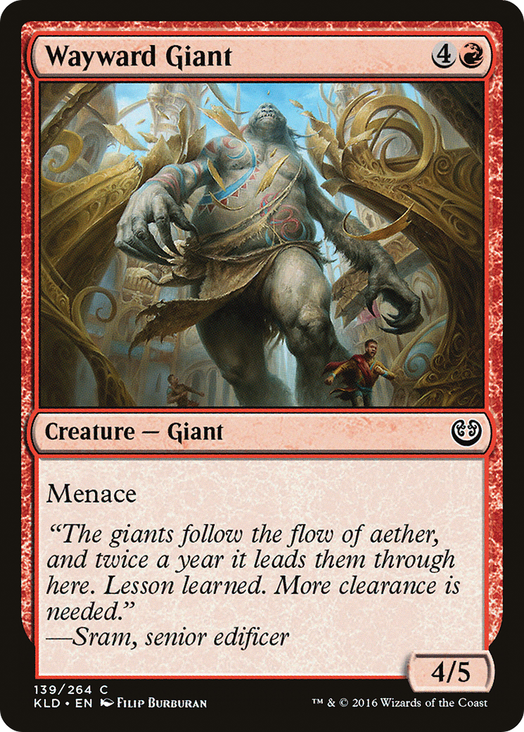 Wayward Giant (KLD-139) [Kaladesh] Foil MTG Single Wizards of the Coast
