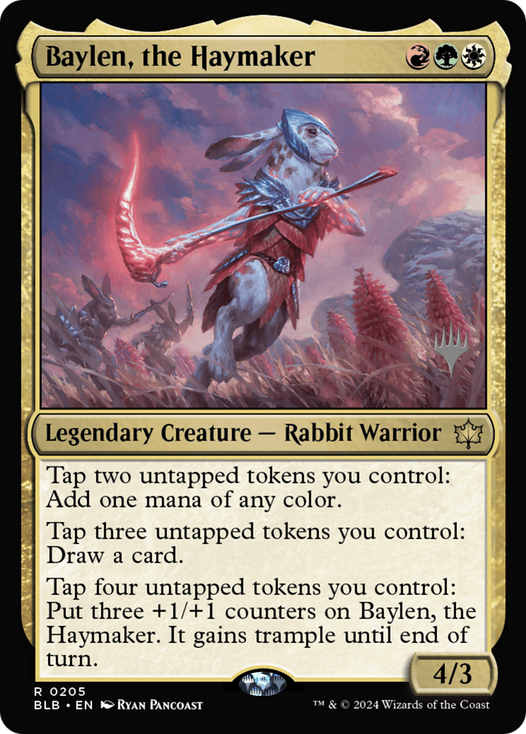 Baylen, the Haymaker (PPBLB-205) [Bloomburrow Promos] Foil MTG Single Wizards of the Coast