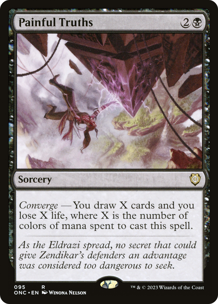 Painful Truths (ONC-095) [Phyrexia: All Will Be One Commander] MTG Single Wizards of the Coast