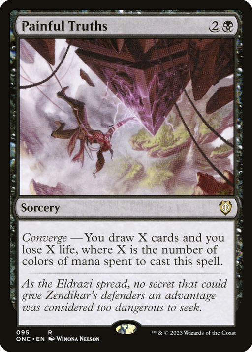 Painful Truths (ONC-095) [Phyrexia: All Will Be One Commander] MTG Single Wizards of the Coast