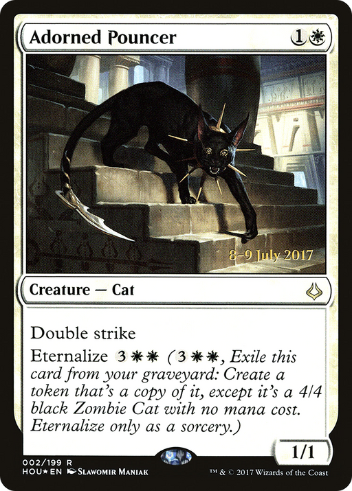 Adorned Pouncer (PRE-002) [Hour of Devastation Promos] Foil MTG Single Wizards of the Coast