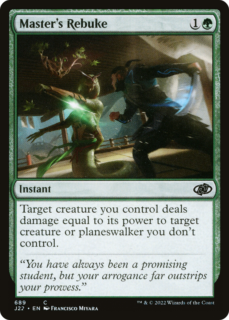 Master's Rebuke (J22-689) [Jumpstart 2022] MTG Single Wizards of the Coast