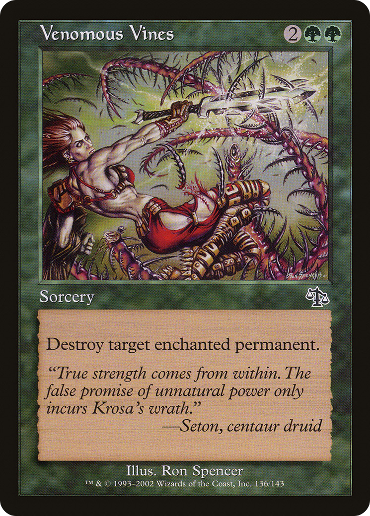Venomous Vines (JUD-136) [Judgment] MTG Single Wizards of the Coast
