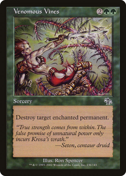 Venomous Vines (JUD-136) [Judgment] MTG Single Wizards of the Coast