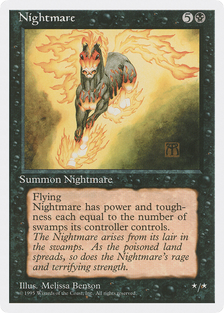 Nightmare (4ED-150) [Fourth Edition] MTG Single Wizards of the Coast