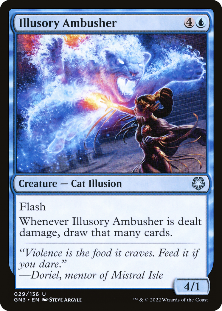 Illusory Ambusher (GN3-029) [Misc] Game Night: Free-for-All MTG Single Wizards of the Coast