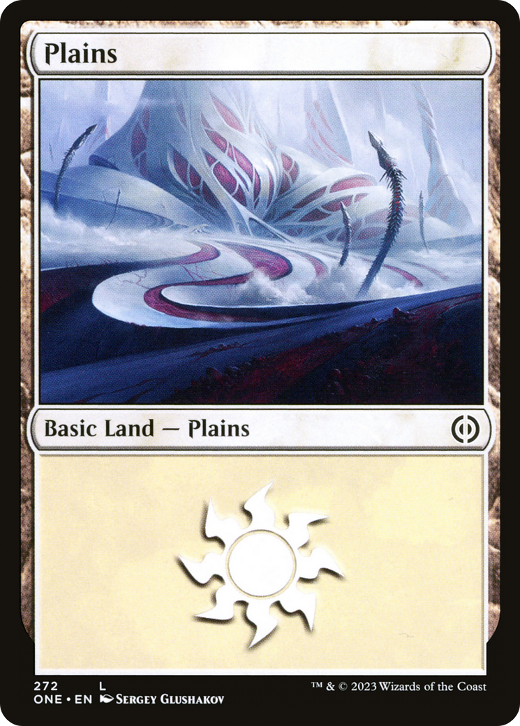 Plains (ONE-272) [Phyrexia: All Will Be One] Foil MTG Single Wizards of the Coast
