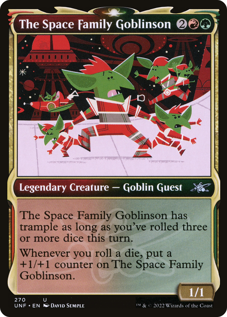 The Space Family Goblinson (UNF-270) [Unfinity] (Showcase) Foil MTG Single Wizards of the Coast
