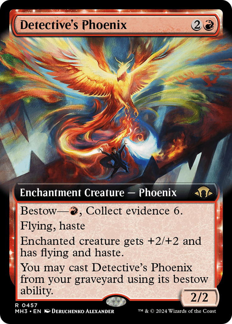 Detective's Phoenix (MH3-457) [Modern Horizons 3] (Extended Art) Foil MTG Single Wizards of the Coast