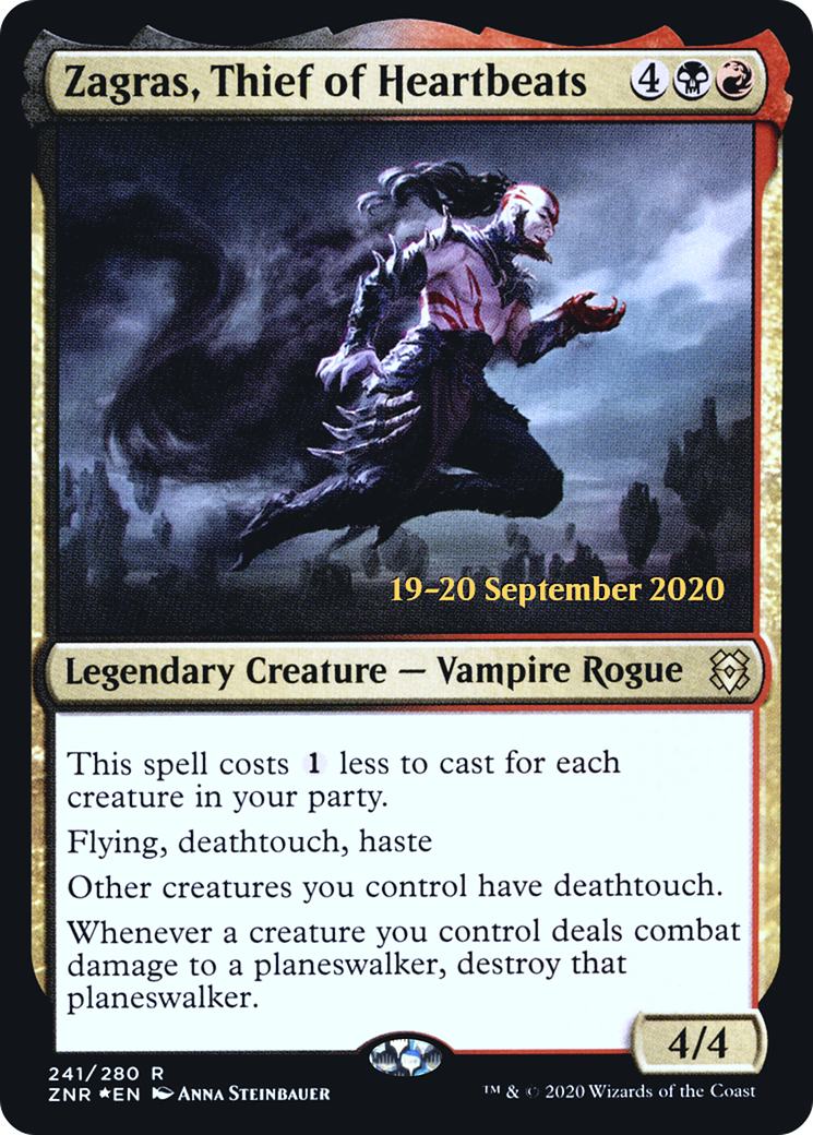 Zagras, Thief of Heartbeats (PRE-241) [Zendikar Rising Promos] Foil MTG Single Wizards of the Coast