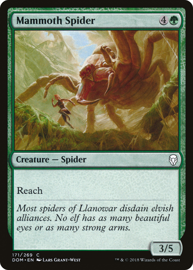 Mammoth Spider (DOM-171) [Dominaria] MTG Single Wizards of the Coast