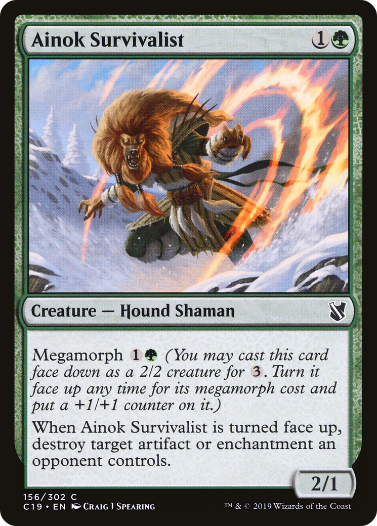 Ainok Survivalist (C19-156) [Commander 2019] MTG Single Wizards of the Coast