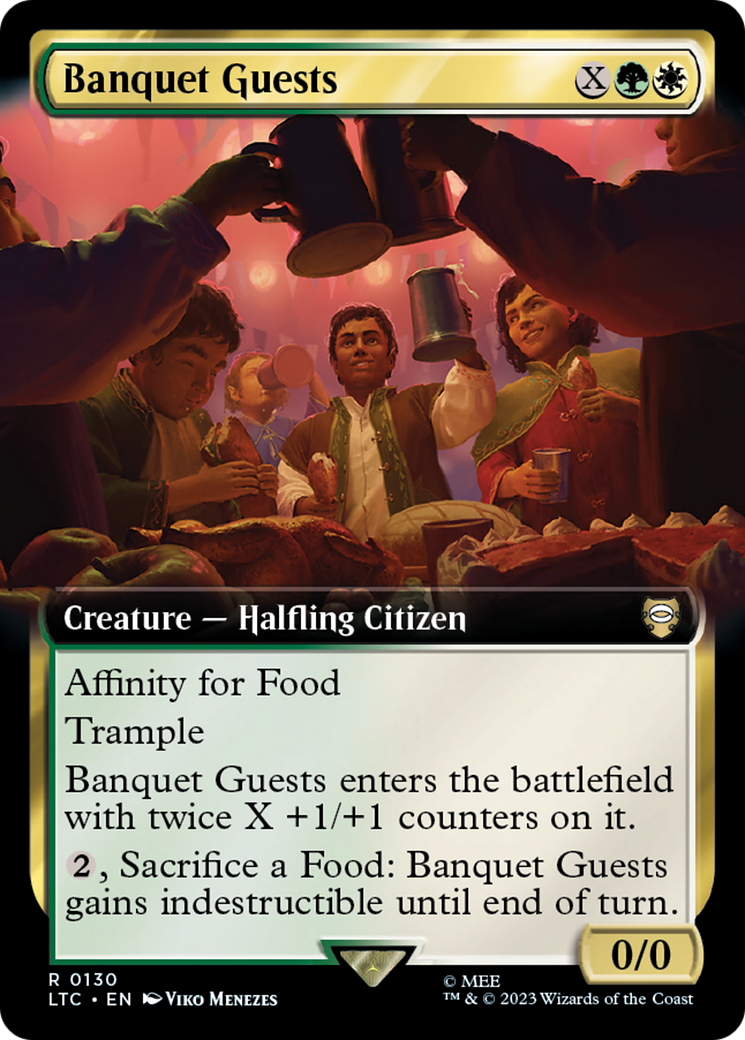 Banquet Guests (LTC-130) [Tales of Middle-earth Commander] (Extended Art) MTG Single Wizards of the Coast
