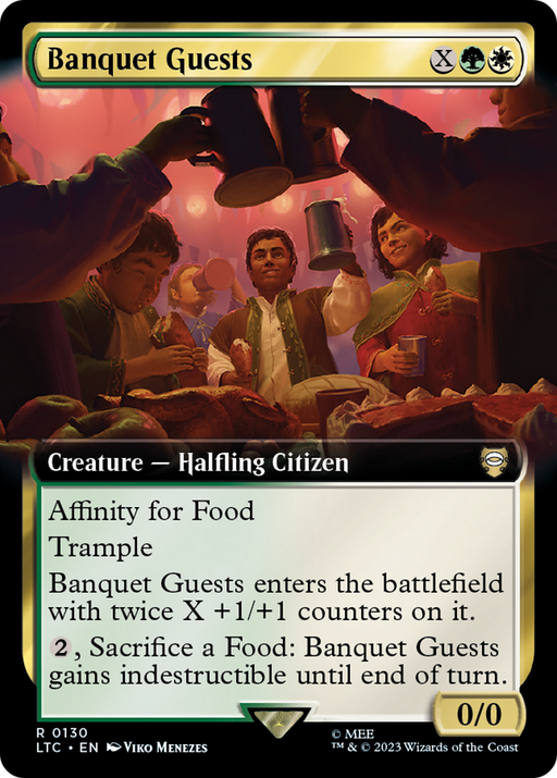 Banquet Guests (LTC-130) [Tales of Middle-earth Commander] (Extended Art) MTG Single Wizards of the Coast