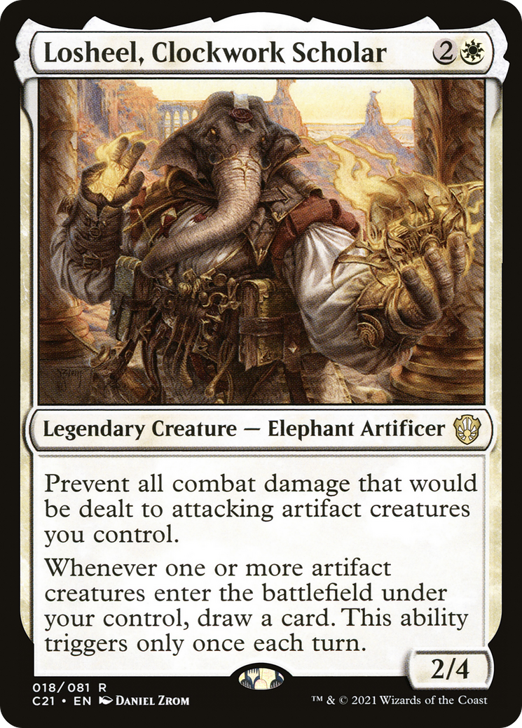 Losheel, Clockwork Scholar (C21-018) [Commander 2021] MTG Single Wizards of the Coast
