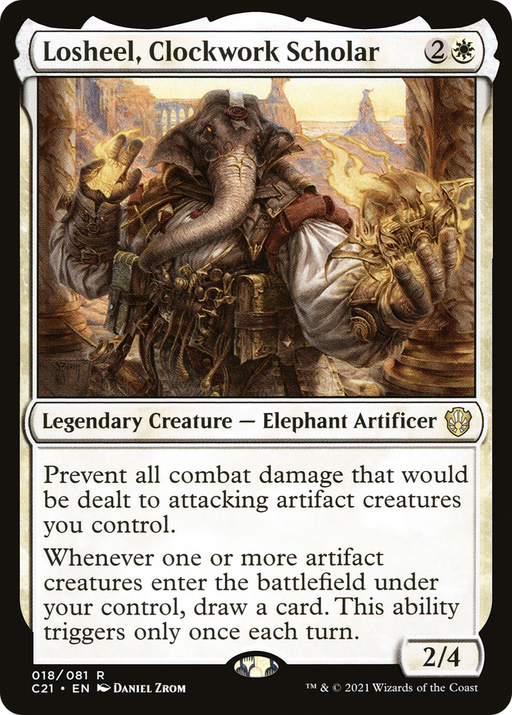 Losheel, Clockwork Scholar (C21-018) [Commander 2021] MTG Single Wizards of the Coast