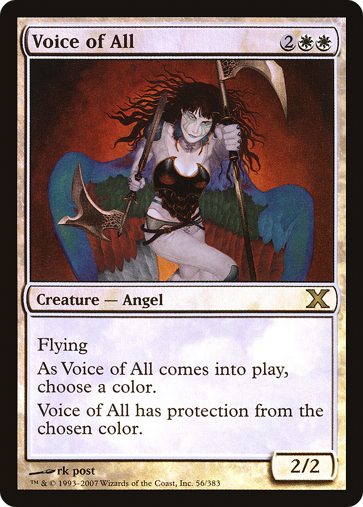Voice of All (10E-56★) [Tenth Edition] Foil MTG Single Wizards of the Coast