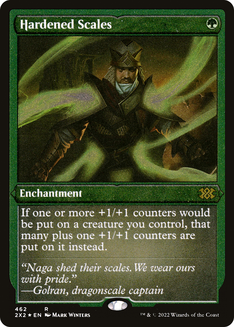 Hardened Scales (2X2-462) [Double Masters 2022] Etched Foil MTG Single Wizards of the Coast