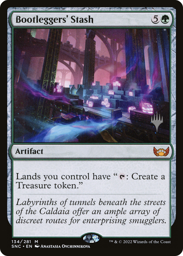 Bootleggers' Stash (PPSNC-134) [Streets of New Capenna Promos] Foil MTG Single Wizards of the Coast