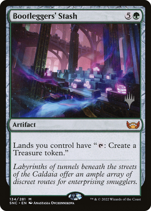 Bootleggers' Stash (PPSNC-134) [Streets of New Capenna Promos] Foil MTG Single Wizards of the Coast