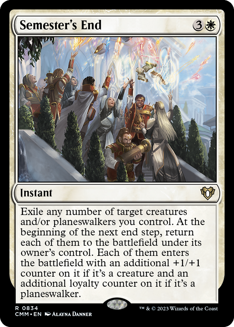 Semester's End (CMM-834) [Commander Masters] MTG Single Wizards of the Coast