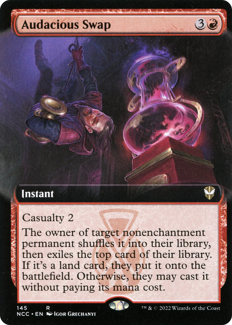 Audacious Swap (NCC-145) [New Capenna Commander] (Extended Art) MTG Single Wizards of the Coast