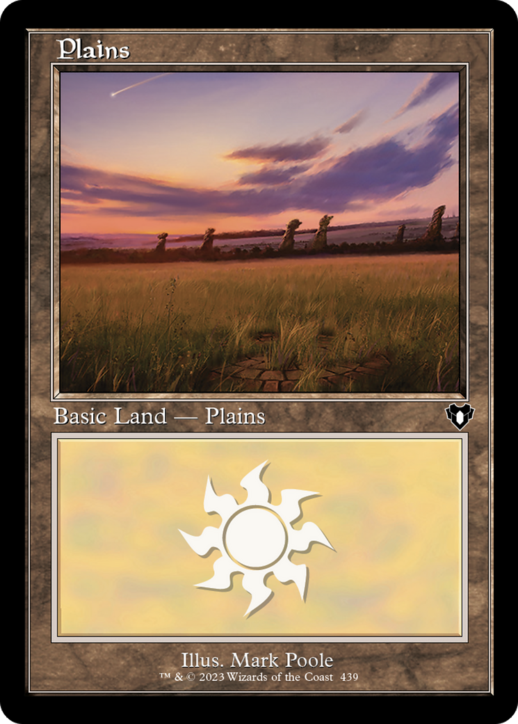 Plains (439) (CMM-439) [Commander Masters] MTG Single Wizards of the Coast