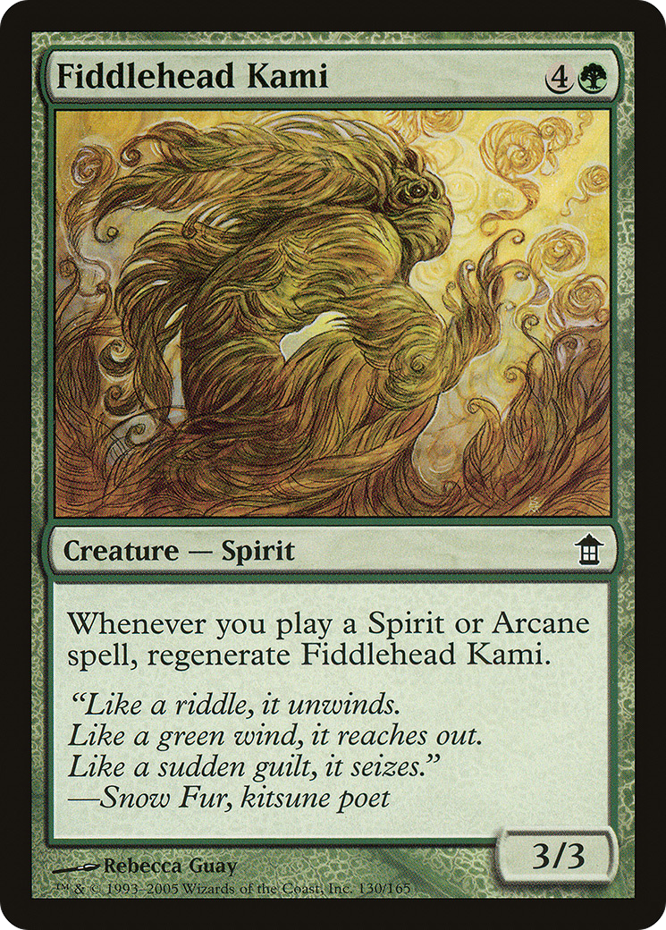 Fiddlehead Kami (SOK-130) [Saviors of Kamigawa] MTG Single Wizards of the Coast