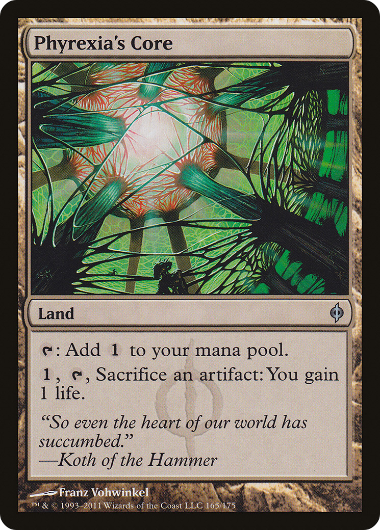 Phyrexia's Core (NPH-165) [New Phyrexia] Foil MTG Single Wizards of the Coast